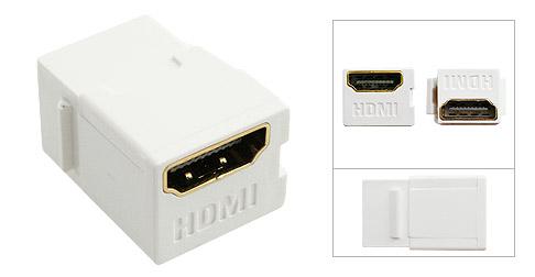 HDMI Keystone Coupler, Snap-in for Wallplate - Bridge Wholesale