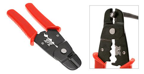 Coaxial Cable Cutter-Stripper for RG59 and RG6 Cable with Plastic Handles - Bridge Wholesale